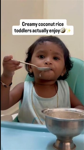 Creamy Coconut Rice for Toddlers 🥥 | Soft & Easy One Pot Meal