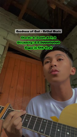 Chords and Strumming for 'Goodness of God' by Bethel Music