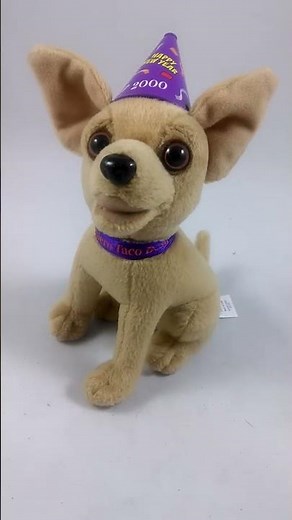 Taco Bell Dog Chihuahua "Happy New Year Amigos"