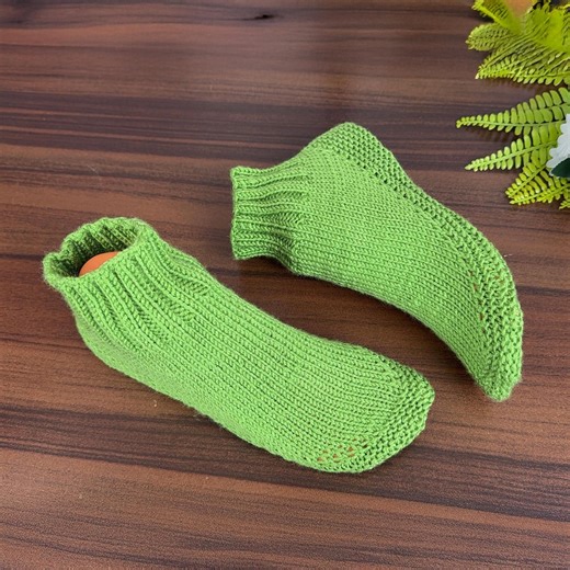 Slipper Socks Pattern PDF – Knit Your Own Home Slippers, Two Needle Knitting for Women - Etsy