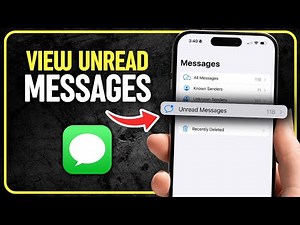 How to View Only Unread Messages on Your iPhone (2025)