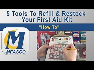 5 tools to refill & restock your first aid kit