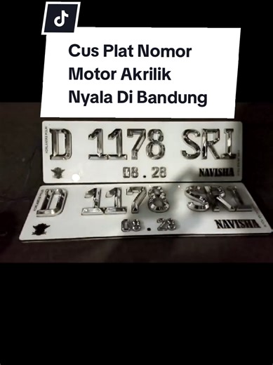 Custom Plat Nomor Motor dan Mobil Estetik di Bandung