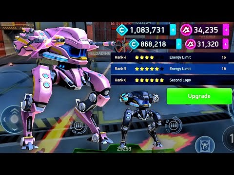 Mech Arena: Robot Showdown⚡Zephyr Rank Upgrade | Longarm Railgun Gameplay