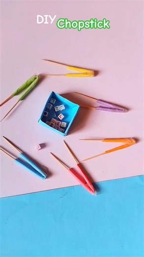 DIY Mini Cute Chopstick #shortvideo #diy #craft #chopsticks #miniature