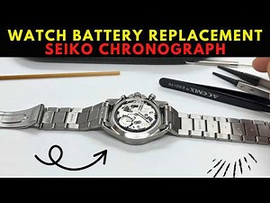Seiko Chronograph Watch Battery Replacement