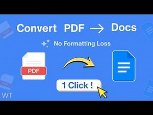 How to Convert PDF to Google Docs | Edit PDF in Google Docs