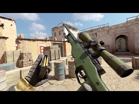CS:GO AWP with COD: MW SP-R 208 animations, aka Dust 2 RTX ON