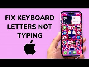 How To Fix iPhone Keyboard Letters Not Typing