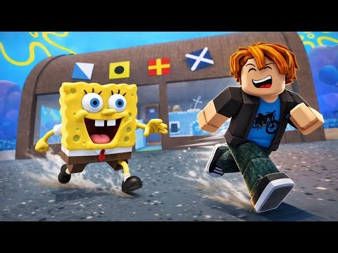 BaconPlays Escape SPONGEBOB OBBY! 🧽😱#roblox #obby #escapegame 
