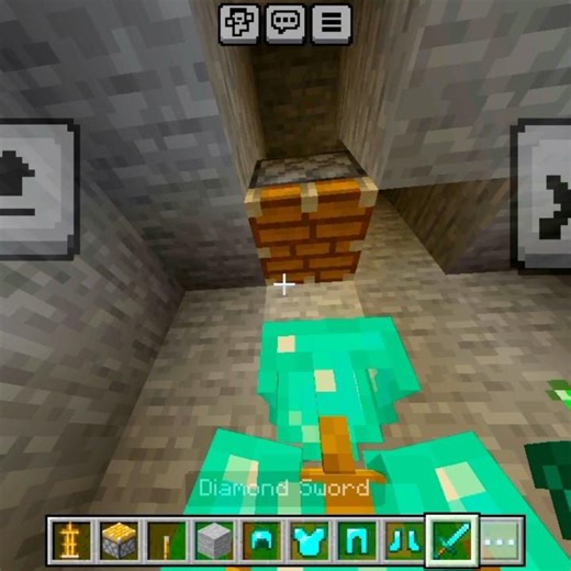 Minecraft Secret Armor Setup 🔥 | Easy Protection Trick #shorts