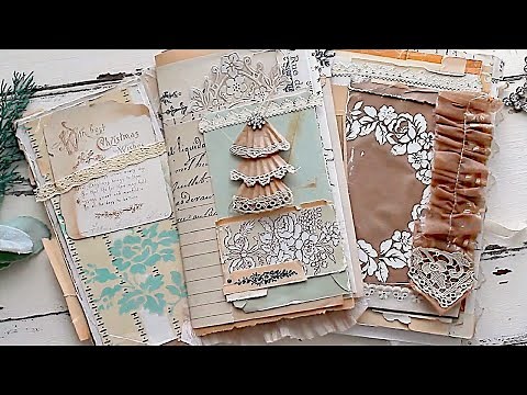 Making A Christmas Junk Journal | Tips & Ideas On Creating Inside Pages + More!