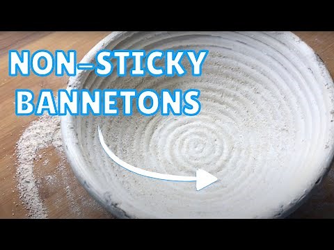 HOW TO USE A BANNETON Proofing Basket and making it NON-STICK