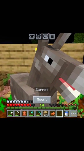 I Tamed A Horse In One Block ❤️💀 #viral #minecraft #gaming #shorts