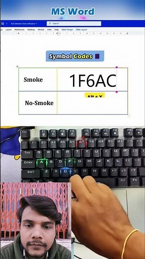 how to draw smoke symbol in ms word #meri #education