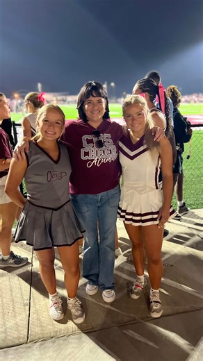 CHS Cheer on Instagram: "One of our favorite traditions-throwback uniforms!!!! This year we have all the way back to the 70s and some new ones we’ve never seen!!! Each decade will be represented. Be sure to grab a pic of your old uniform on one of our current cheerleaders! Can’t wait for everyone to check out the retired uniforms we’ve gathered this season!"