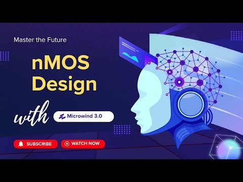 1. nMOS transistor design by Microwind.