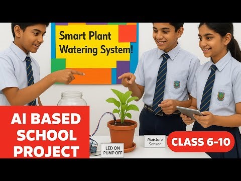 AI Based Automatic Plant Watering System | Best Working School Project for Science Exhibition