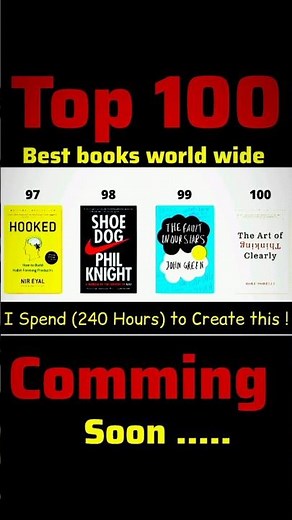 Top 100 Best Books in the World #bestbooks
