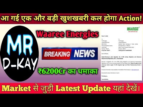 Waaree Energies 16 March | Waaree Energies Share Latest News 🔥Waaree Energies ₹50,000Cr Order Book