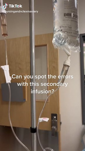 Spotting Errors in Secondary IV Infusions