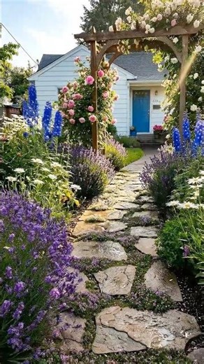 Bare Front Yard to Cottage Garden 🌷