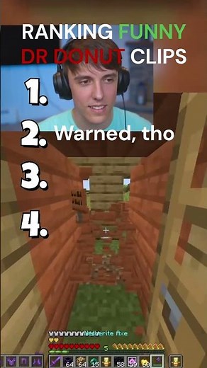 Ranking FUNNY Dr Donut clips 🤣 #drdonut #minecraft
