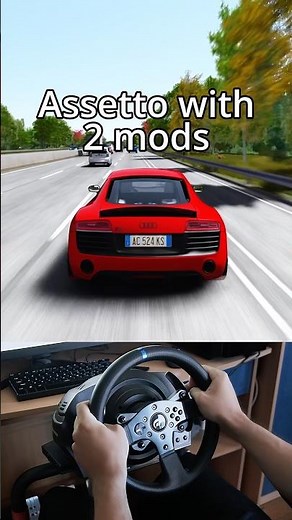 No mods vs 99 mods in Assetto Corsa #assettocorsa #assetto #mods
