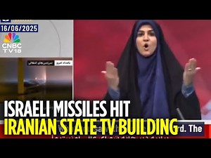 Iran State TV Hit in Israeli Attack on Tehran, Live Broadcast Abruptly Stopped | N18G