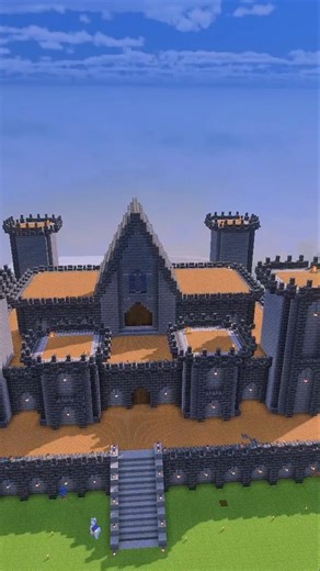 Minecraft Ston & Deepslate Castle 🏰 #shorts
