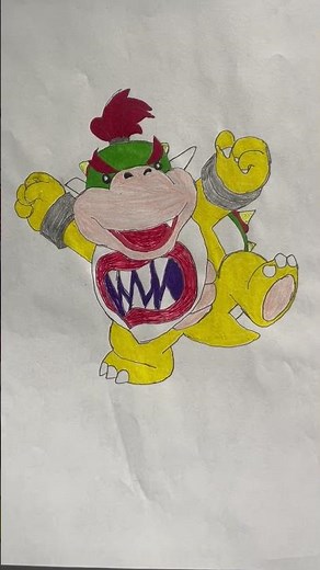 Bowser Jr. Drawing And Coloring