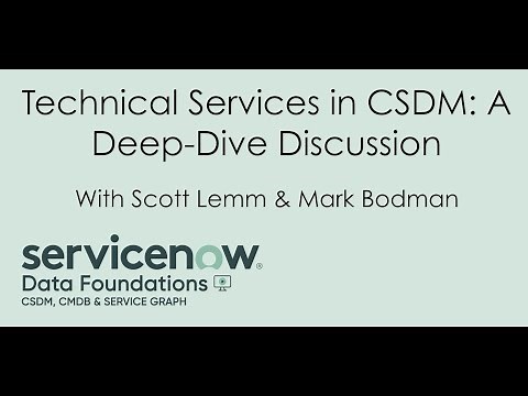 CSDM Technical Service Deep Dive Discussion
