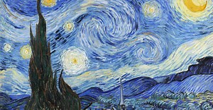 La nuit étoilée de Vincent van Gogh - Reproduction tableau