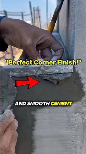 "Satisfying Corner Plastering Technique Using a Corner Finishing Trowel | Smooth Wall Edge Tutorial"