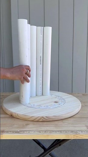 Easy DIY side table out of PVC pipes! ✨ I’m using @DixieBellePaint #DixiebellePaintPartner #diy