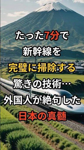 たった7分で新幹線を完璧に清掃する驚きの技術･･･外国人が絶句した日本の真髄#雑学 #新幹線 #ずんだもん #shorts