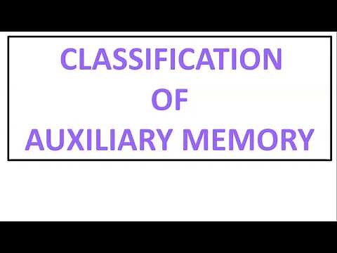Auxiliary memory Classification || Secondary memory classfication || Types of Permenant Memory