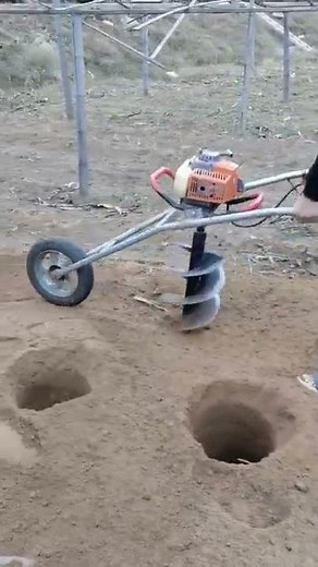 portable small earth hole digging tools drill soil machine #shorts