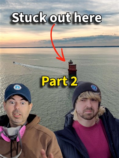We Stranded Ourselves To Save An Abanded Lighthouse - DAY 1 Part 2 #lighthouse #restoration #offgrid #chesapeakebay #beforeandafter