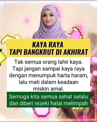 Kaya raya tapi bangkrut di akhirat