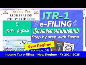 💻 Income Tax E-Filing 2024-25 🧾 | Step-by-Step Demo for Beginners 🔥 | File ITR Online in 5 Minutes!
