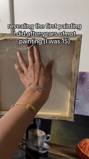 I’m thinking of painting over it and starting fresh? Should I? #fyp #acrylicpainting #abstractart #artistsoftiktok #artistic #artistsoftiktok #artistic #paintingistherapy #paintingisfun #paintingisfun #surrealart #realismpainting #arabiccalligraphy #artist