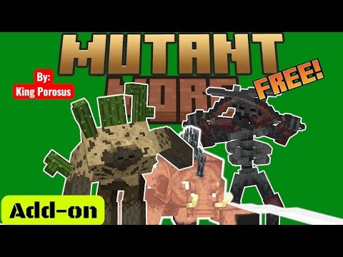 Mutant More MCPE Add-on [Official Trailer]