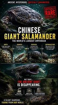 This Giant Is Disappearing Forever World’s Largest Salamander EXPLAINED #animalplanet #naturelovers