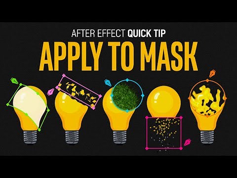 After Effects Quick Tip Apply to Mask Compositing Options l 컴퍼지팅 옵션 팁