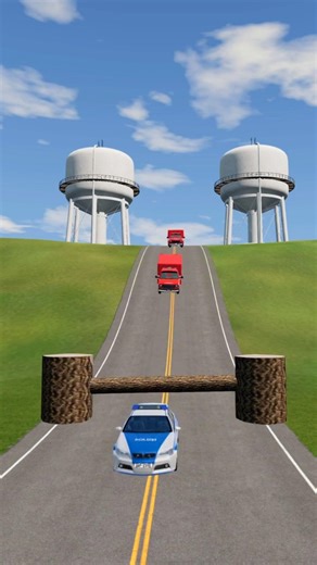 beamNG Drive | log trap vs car crashes part 271 #beamngdrive #beamng #youtubeshorts #shorts