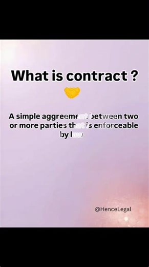 Episode 1 : Part 1 What is Contract Act ? #ContractAct