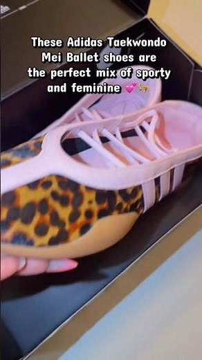 These Adidas Taekwondo Mei Ballet shoes are the perfect mix of sporty and feminine 💕🐆 #adidas