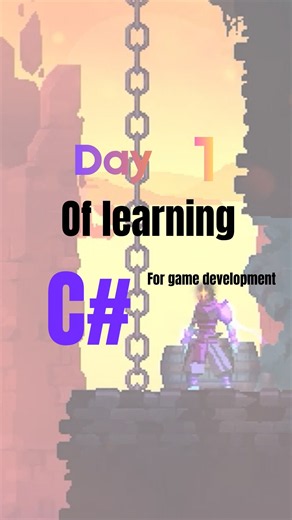 Day 1 Of learning C# for Unity Game Development.