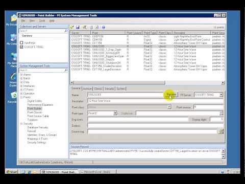 OSIsoft: PI SMT Plug In: Point Builder. v2010